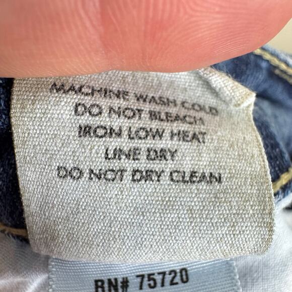 BKE Denim Gabby Cotton Medium Wash Mid Rise Straight Leg Jean Capris Size 30 - Picture 6 of 6